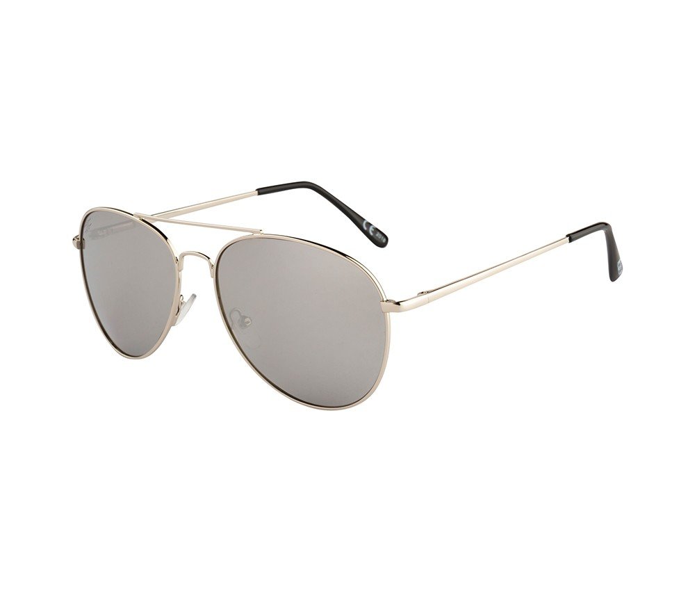 Rozior Silver  Men Women Sunglass with UV Protection Silver Mirror Lens with Silver Frame  (Lens: Silver Mirror || Frame: Silver, Model: RWU2018M2)