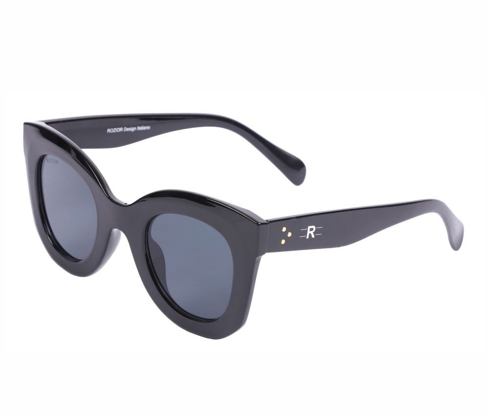 Rozior Black Women Sunglass with UV Protection Black Lens with Black Frame (Lens: Black || Frame: Black, Model: RSU13132C1)	