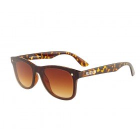 Rozior Tortoise Men Women Sunglass with UV Protection Brown Lens with Tortoise Frame Model: RWU7001C7