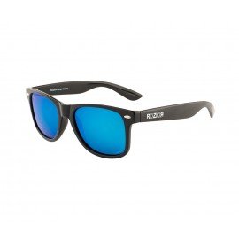 Rozior Black Men Women Polarised Sunglass with UV Protection Blue Mirror Lens with Black Frame (Lens: Blue Mirror || Frame: Black, Model: RWPPJH1028M4)