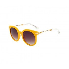 Rozior Yellow Women Sunglass with UV Protection (Lens: Gradient Smoke || Frame: Yellow, Model: RWU2129C62)